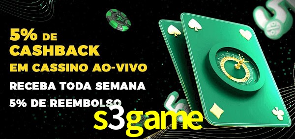 Promoções do cassino ao Vivo s3game